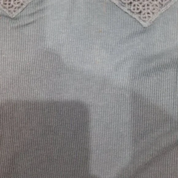 American eagle cropped ribbed crochet boho top - Picture 5 of 9